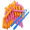 CENPEK 40 Pieces Spiral Hair Rollers for Long Hair No