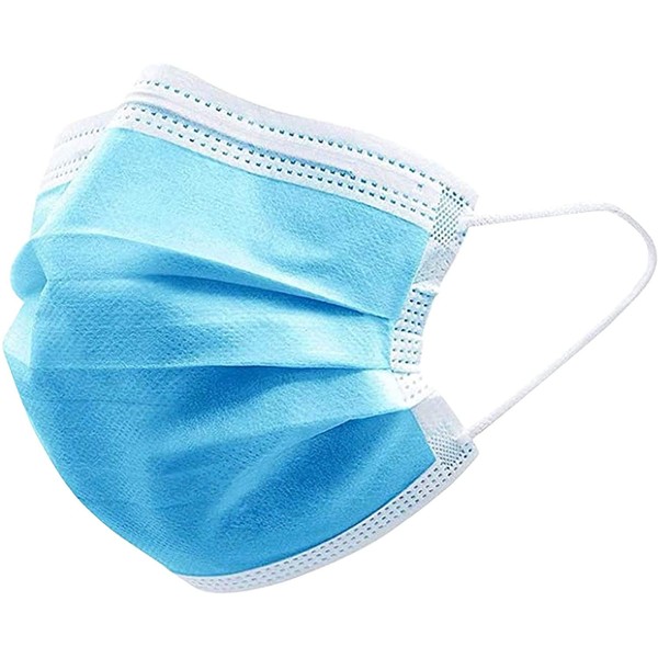 ITA-MED 3 Ply Disposable Face Masks, Protective and Breathable, 50