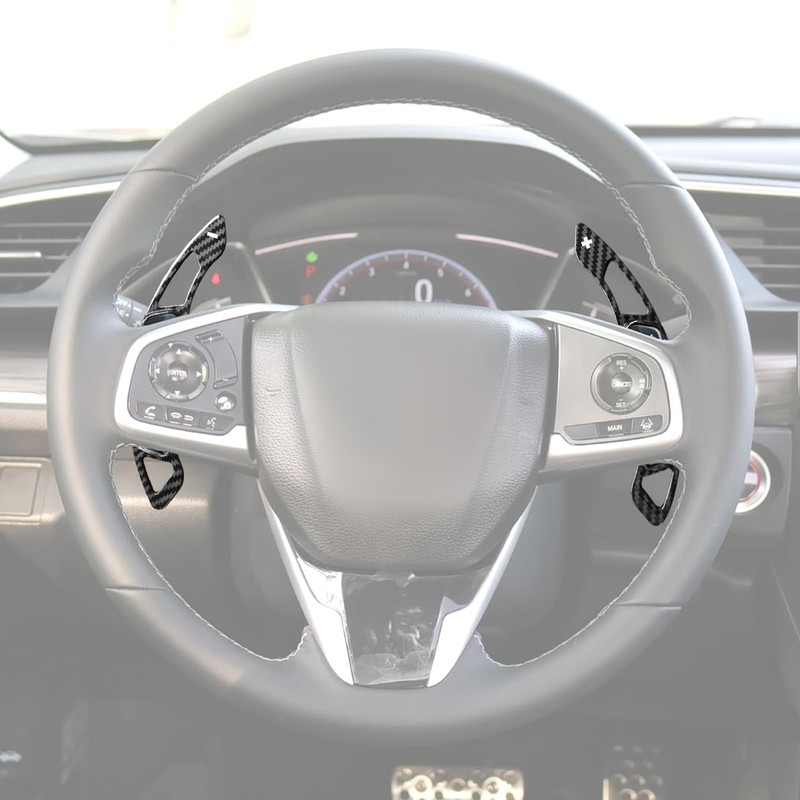 LANZMYAN ABS Paddle Shifter Extension Cover for Honda Civic 2016-2021