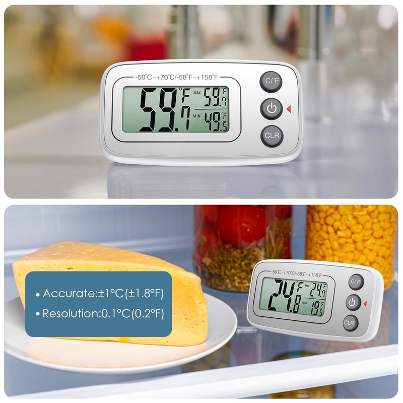 Thermometer Hygrometer Ankilo Digital Fridge Thermometer Freezer Thermometer Wireless Indoor