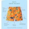 Hatley Kids Boys Swim Board Shorts, Colourblock Dino, 2 Years