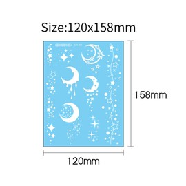 8 Blätter weiße temporäre Tattoos für Frauen, im Dunkeln leuchtende Blumen- und Schmetterlings-Gefälschte Tattoos, wasserdichte, langlebige Party-Körperkunst-Aufkleber