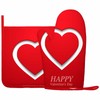 Mxocom Happy Valentine Day Greeting Card with White Heart Silicone
