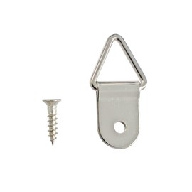 Fukuikinzokukogei Triangle Hanging Can, Safe Load Capacity 4kg x 10-Piece Set, Picture Frame Hardware, Triangle Can, Flat Can, Hook, Frame Hanging Hardware F-0181