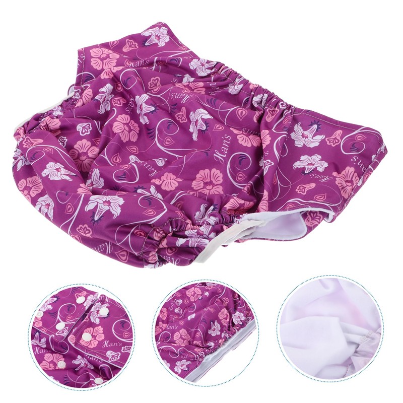 FOMIYES Sanitary Pants 1 Pc Adult Nappy Breathable Absorbent Leak