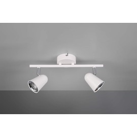 Reality Leuchten Toulouse R82122131 LED Spotlight Bar Plastic Matte White with 2x 3.5 Watt LEDs