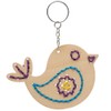 Baker Ross FC722 Bird Wooden Threading Keyring and Bag Dangler