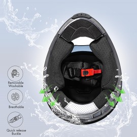 TRIANGLE Motorcycle Helmets Full face Helmet for Adults Men and Women Dual Visor with Internal Sunshield DOT Approved