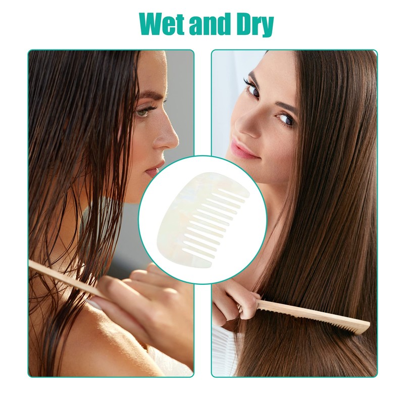 VOCOSTE Hair Comb Wide Teeth Anti-Static Pocket Comb for Thick