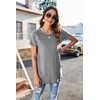 Newchoice Summer Tunics for Women 2024 Trendy Short Sleeve Simple