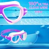 MOMUSE Kids Swimming Goggles, Large Frame for More Comfort, Pool