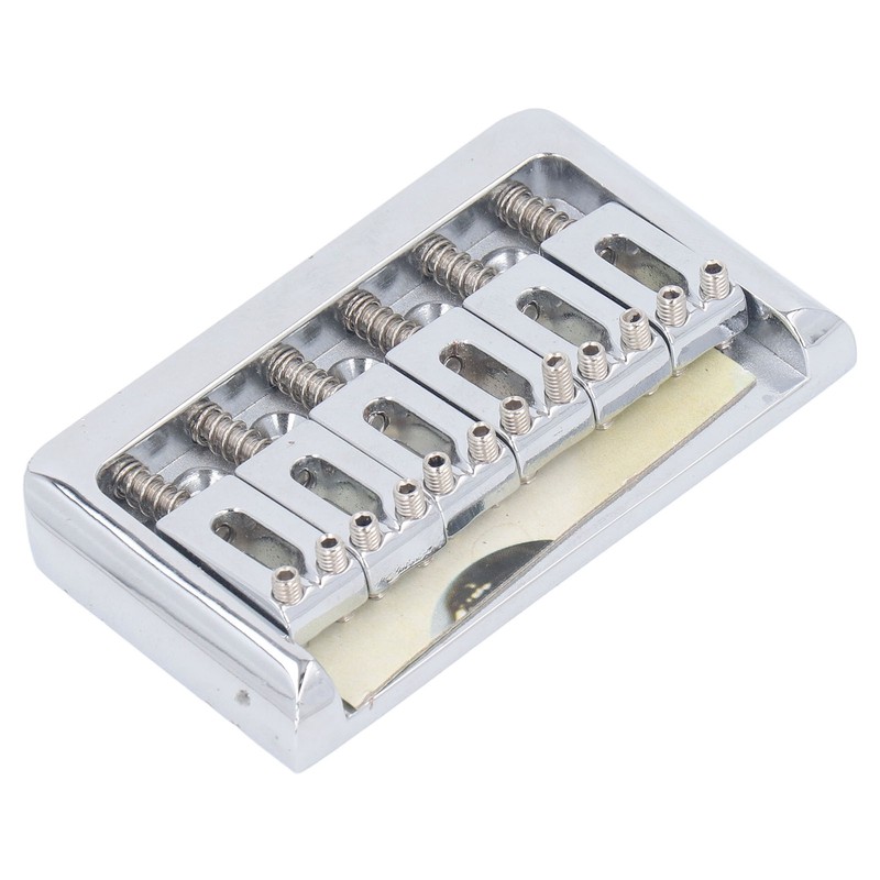 Hardtail Bridge with Saddles Metal 6 String Fixed Replacement for
