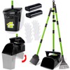 LANNEY Pooper Scooper - 38" Long Adjustable Metal Handle Dog