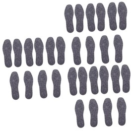 FRCOLOR 15pairs Comfortable Felt Insoles for Shoes Thick and Breathable Moisture-absorbing and Soft Unisex Design for Everyday Footwear