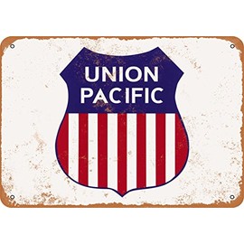 RetroRust 10 x 14 METAL SIGN - Union Pacific Railroad - Vintage Rusty Look