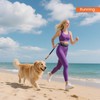 Hands Free Dog Leash with Zipper Waist Pouch Shock-Absorbing Bungee