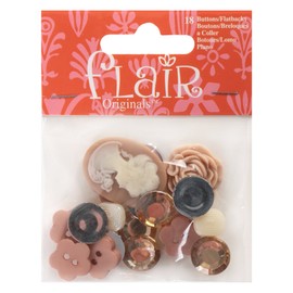 Favorite Findings Buttons-Vintage Collectibles 18/Pkg