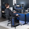 VIVO Large Mobile Adjustable PC Cart, Premium CPU Computer Tower
