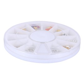 Minkissy 12pcs Nail Art Rhinestone Decals Storage Box for Design Elegant Crystal for Manicure Suitable for Nails Crafts and Accessories