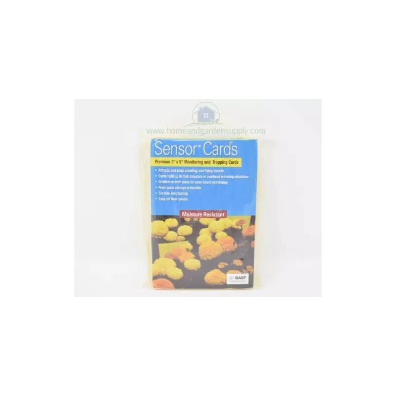 BASF Sensor Yellow Sticky Cards For Monitoring Plant Insects 25