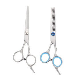 MERRYHAPY Hairdressing Scissors Set 2pcs Stainless Steel Barber Scissor Hair Trimming Tool Hairstyling Tools