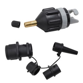 ZDNT Sup Valve Adapter, Sup Pump Adapter, Dinghy Valve Adapter, Sup Pump Adapter Adapter, Inflatable Adapter with 4 Gas Nozzles, for Inflatable Boats, Stand Up Paddle Board, Inflatable Bed