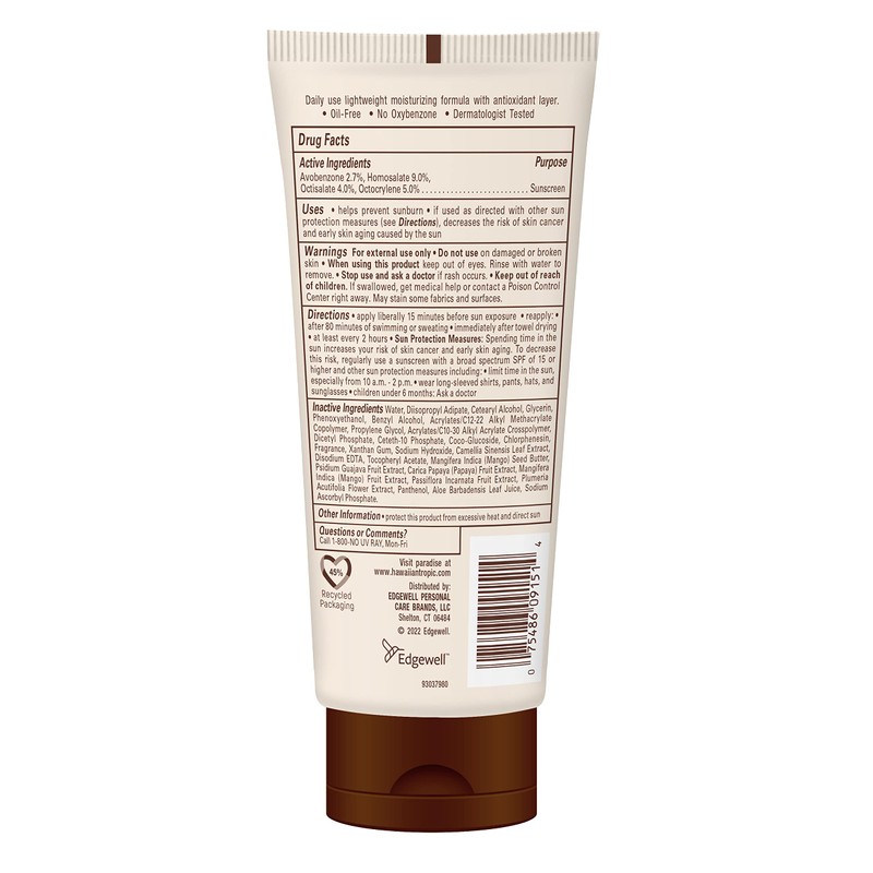Hawaiian Tropic AntiOxidant Sunscreen Lotion, SPF 50, 6 fl oz