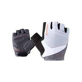 Ziener Women's CENDAL Cycling, Mountain Biking, Cycling Gloves, Short Finger, Breathable, Cushioning, Non-Slip, Grey Melange, 7