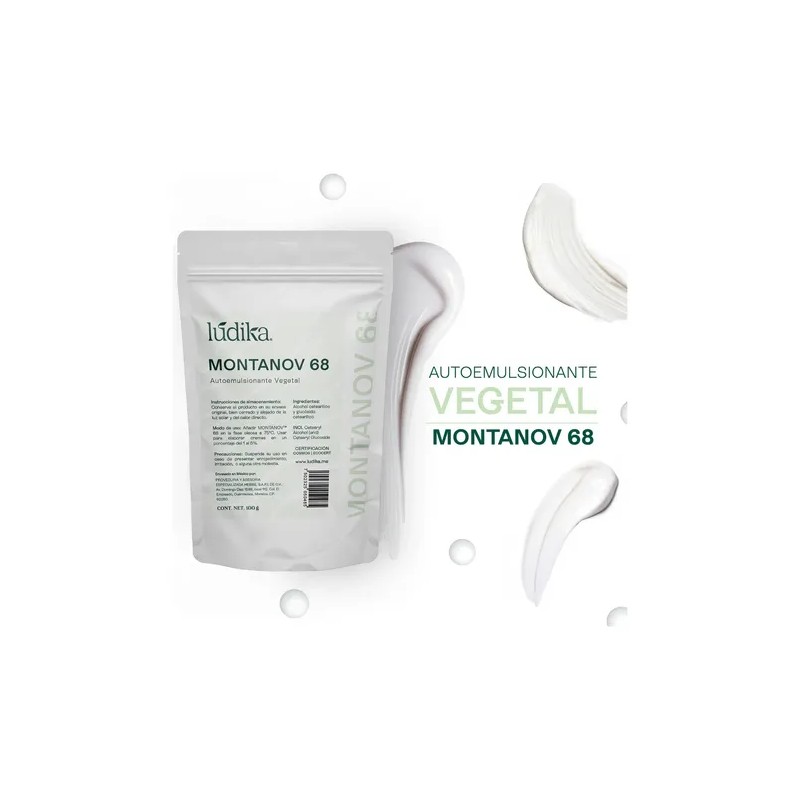 Emulsionante Natural Montanov 68 Ludika 100g para Cremas y Protectores