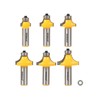 YONICO 13621 6 Bit Round Over Edge Forming Router Bit