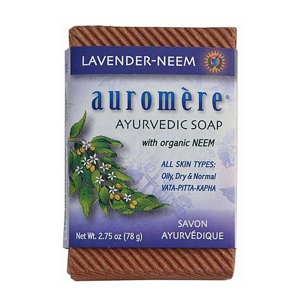 Auromere Ayurvedic Neem Lavender Neem Soap 78g