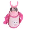 500ml Kids Stainless Steel Straw Thermal Insulation Cup Temperature Display