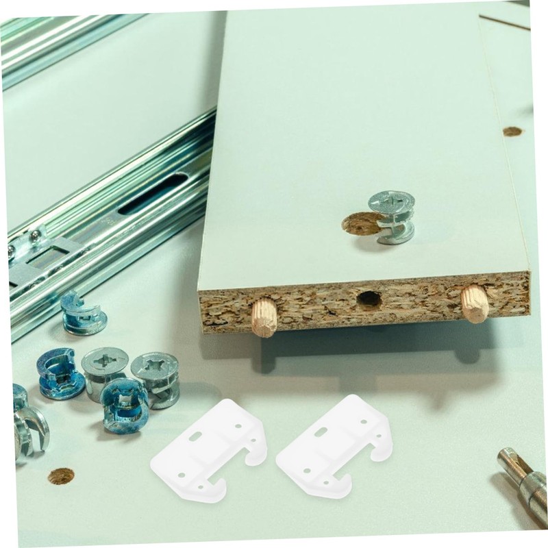 TEHAUX Dresser Drawer Glide Guides 16pcs Plastic Rear Drawer Slides
