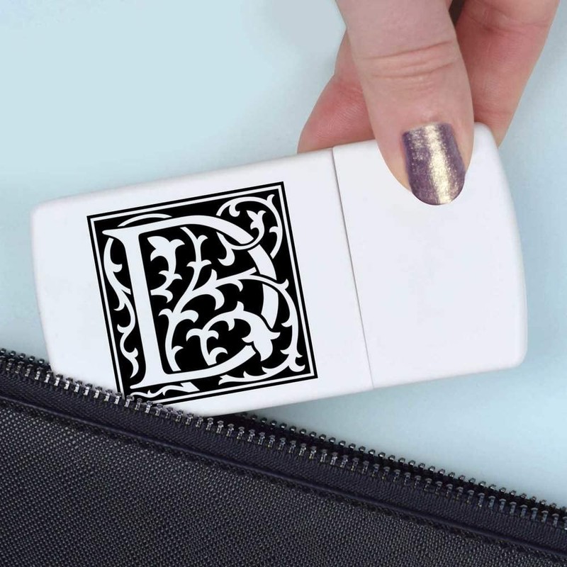 'Decorative D' Pill Box with Tablet Splitter (PI00014269)