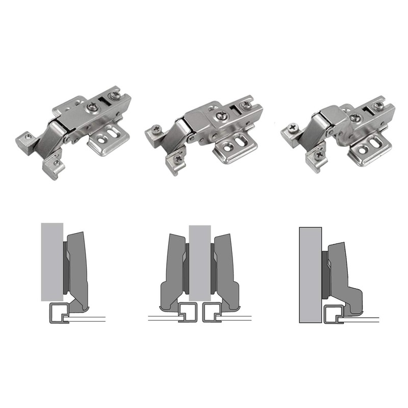 LOOTICH 95 Degree Full Overlay Hinge for Aluminum Framed Doors