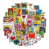 Keith Haring Arte 50 Calcomanias Stickers Pvc Contra Agua