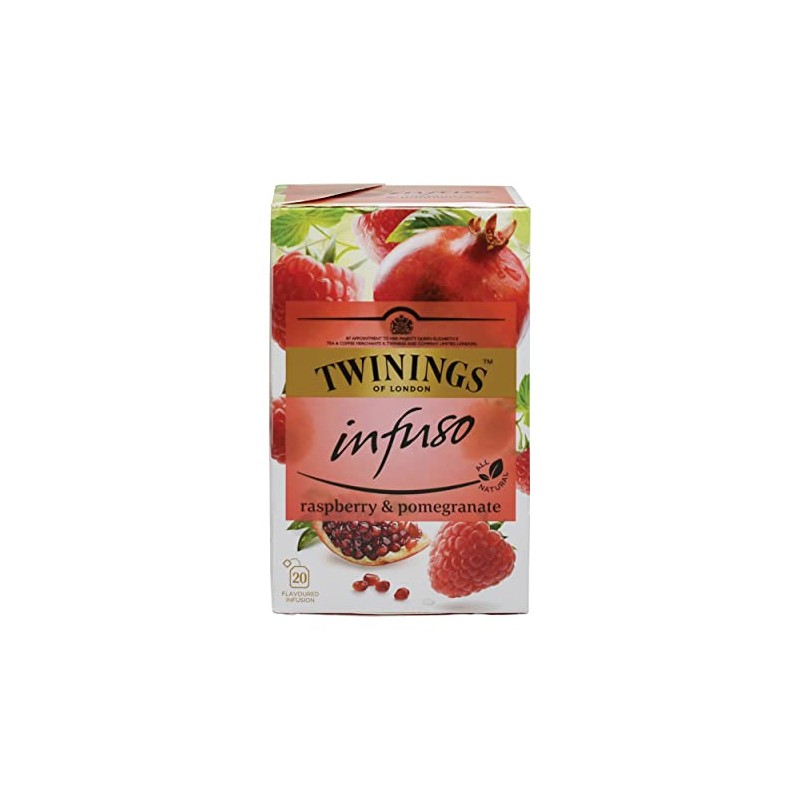 Twinings Infuso Raspberry & Pomegranate - Caja con 20 piezas
