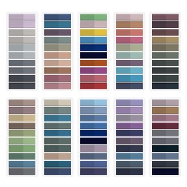 2000Pcs Sticky Book Tabs, Clear Binder Tabs for Annotating Books, Morandi Multi-Colored Writable and Repositionable Book Flags Tabs Strip Index Tabs