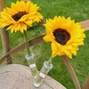 40 Pieces Flower Nutrient Tubes and 2 Label Stickers, Clear