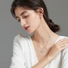 DAYLINLOVE Tulip Necklace 925 Sterling Silver Tulip Flower Pendant Necklaces