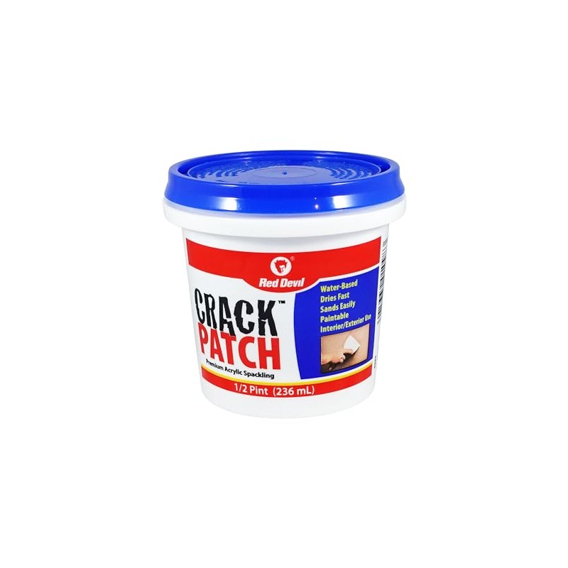 Red Devil 0802 Crack Patch Premium Acrylic Spackling, 1/2 Pint