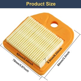 ZAMDOE 4237 141 0300 Air Filter Fits for Stihl HS81 HS81R HS81RC HS81T HS81TC HS82 HS82T HS86 HS86R HS86T HS87 HS87R GS81RC Hedge Trimmer for Garden, with Spark Plug, Fuel Filter, Primer Bulb