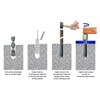 M6 M8 M10 M12 M16 Lipped Drop In Wall Wedge