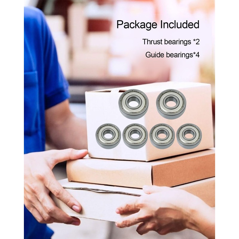 6 Pack Saw Bearings Compatible with Grizzly G0555 Band Saw,