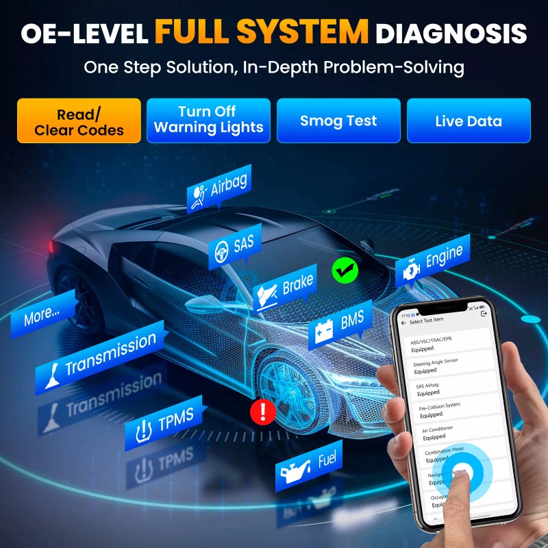 KINGBOLEN 2025 KINGBOLEN SOLOSCAN For GM/Buick/GMC OBD2 Scanner Car Diagnostic