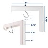Mount-It! Projector Screen Wall Mount L-Brackets - Wall Hanging Bracket