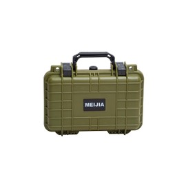 MEIJIA Portable All Weather Waterproof Protective Hard Case, Small Camera Case,Dry Case with Customizable Foam,Fit Use of Drones, Camera,Equipments, 11.65 ”x8.35”x3.78”(Green)