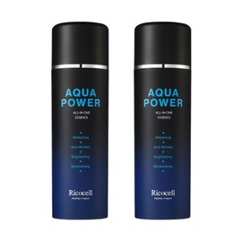 Ricocell Perfect Men Aqua Power All-in-One Essence 150ml 2pcs Whitening Wrinkle Improvement Men's Cosmetics / 리코셀 퍼펙트 맨 아쿠아 파워 올인원 에센스 150ml 2개 미백 주름개선 남자화장품
