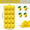 Mini Lemon Silicone Molds, 15 Cavity Lemon Fruit Candy Chocolate