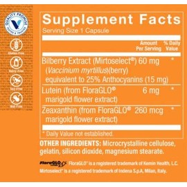 The Vitamin Shoppe Lutein with Bilberry - 240 Capsules
